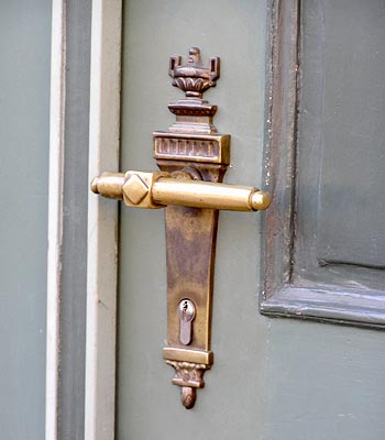 Drückergarnitur aus Bronzeguss