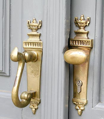 Drückergarnitur aus Bronzeguss