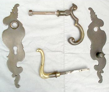 Drückergarnitur aus Bronzeguss