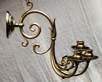 Wandleuchter aus Messing