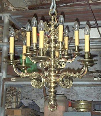 Kronleuchter aus Messing-Guss